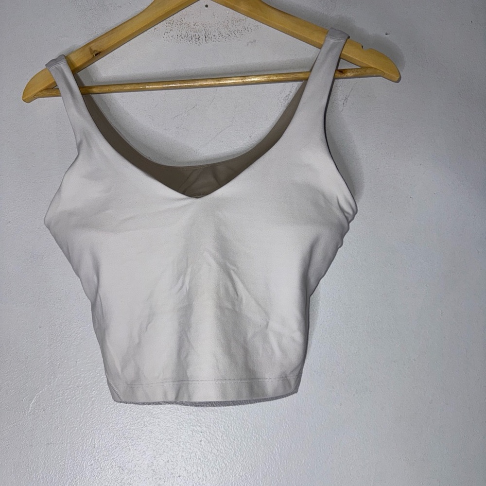 lululemon athletica Cream V-Neck Crop Top